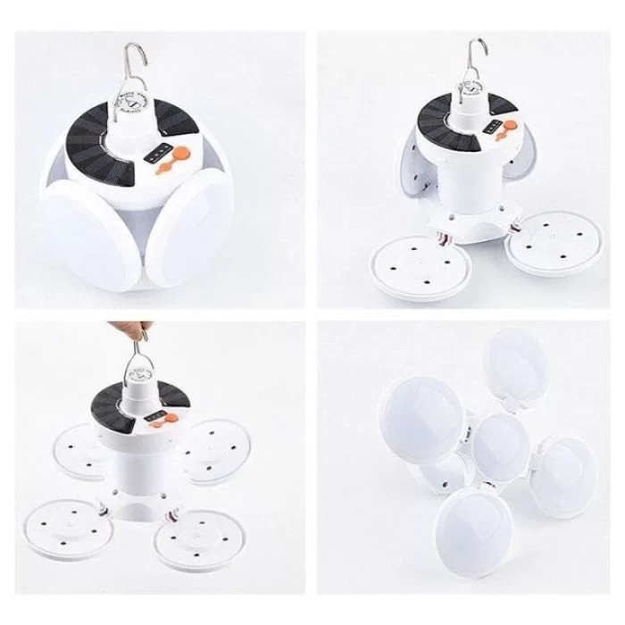 Фонарь кемпинговый аккумуляторный Solar Emergency Charging Lamp 2029 White
